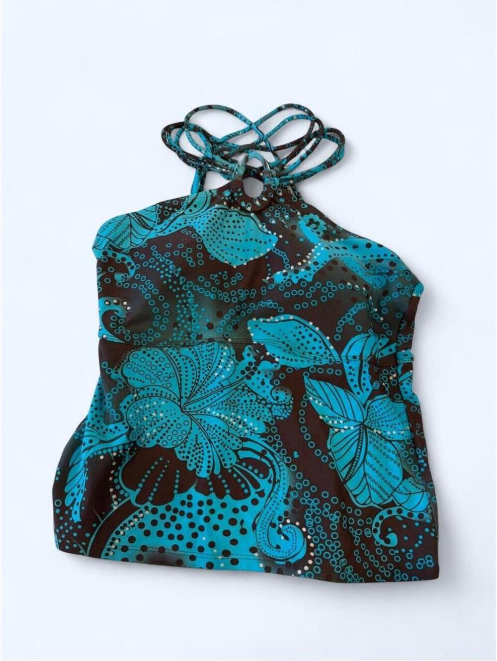 American Vintage Women's Blue and Multi Blous